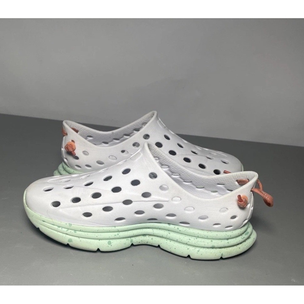 Kane Revive Shoes Kids Size J1 / 8.1 Inches White Green Speckle Active Recovery. - Picture 2 of 7
